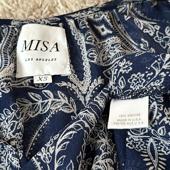 MISA Los Angeles Maya Bell-Sleeve Top - Picture 6 of 7